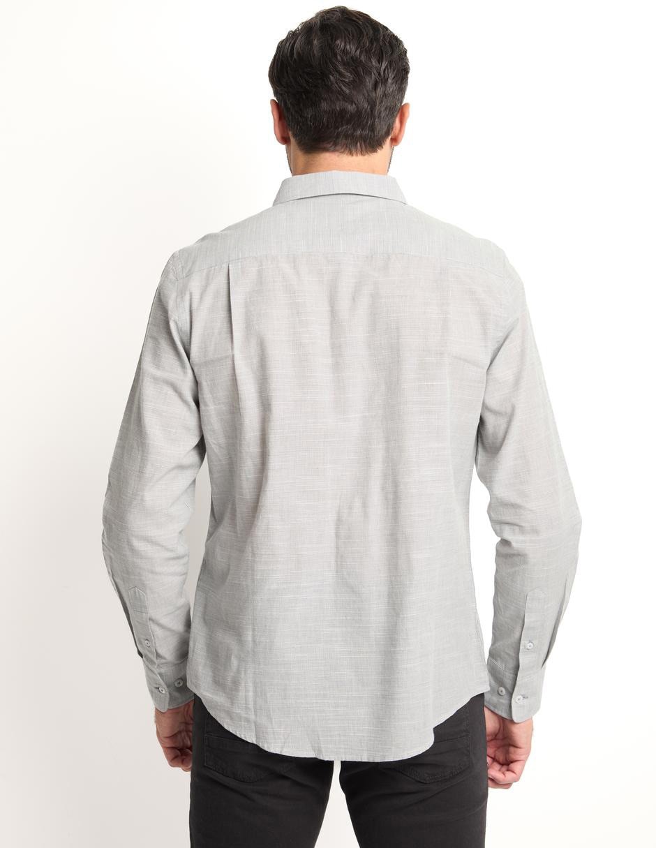 Camisa casual de algodón manga larga para hombre 2