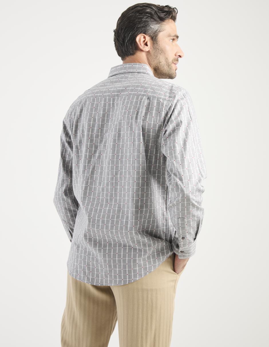 Camisa casual de algodón manga larga para hombre 2