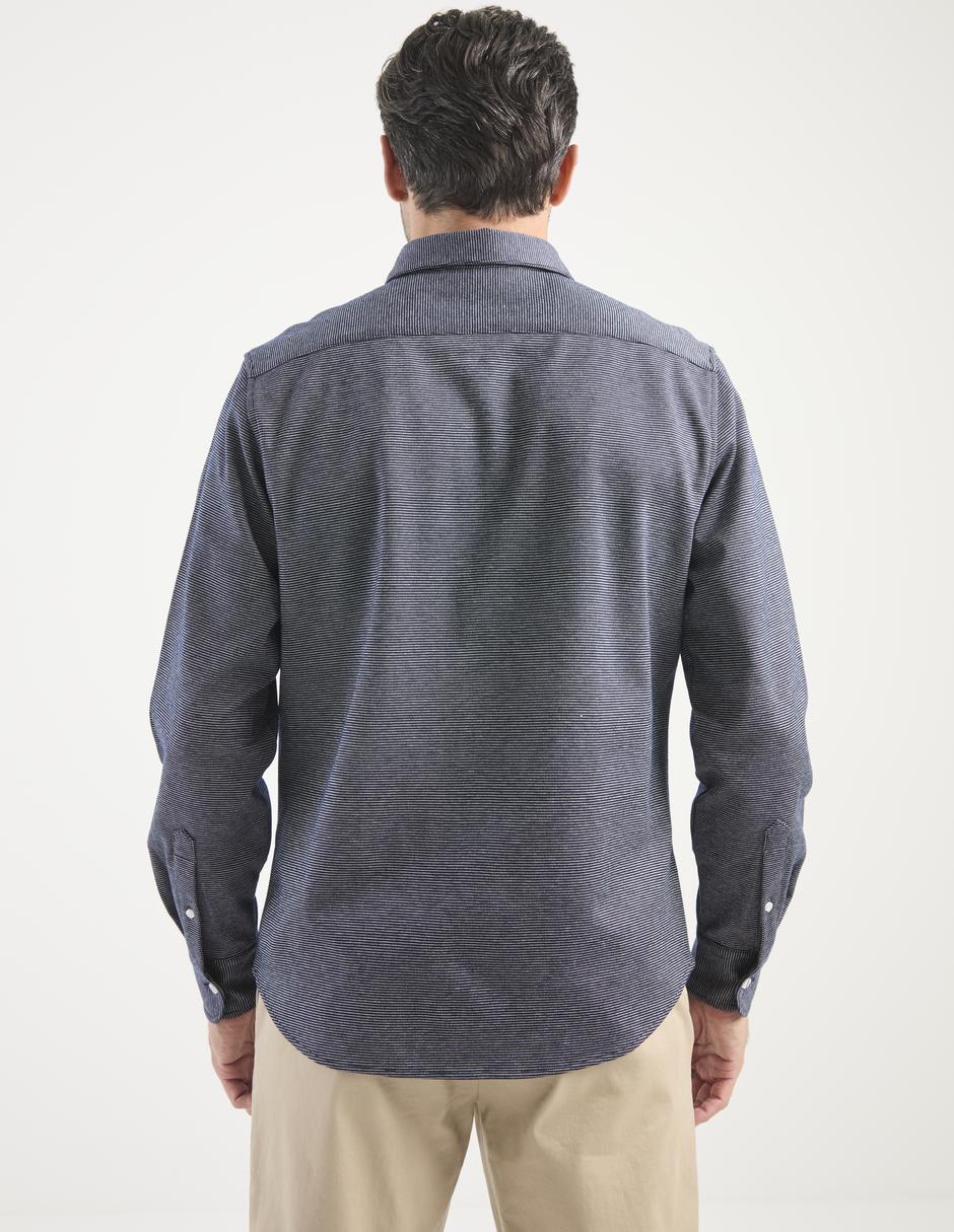 Camisa casual de algodón manga larga para hombre 2