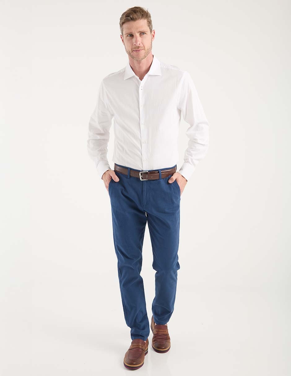 Camisa casual de algodón manga larga para hombre 3