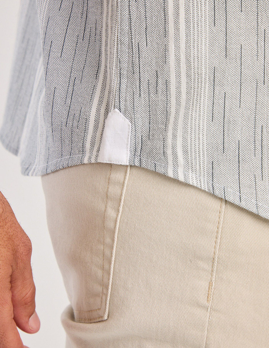 Camisa casual de algodón manga corta para hombre 5