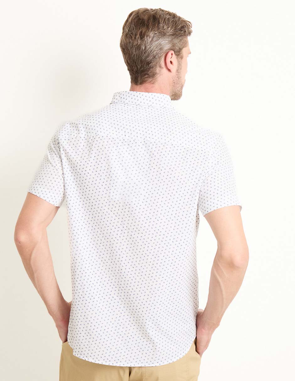 Camisa casual de algodón manga corta para hombre 2