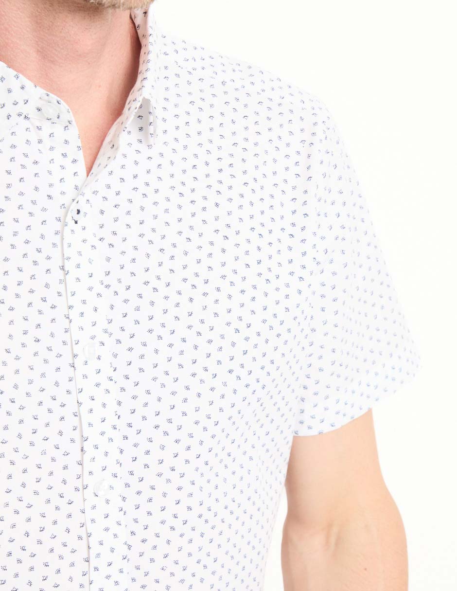 Camisa casual de algodón manga corta para hombre 4