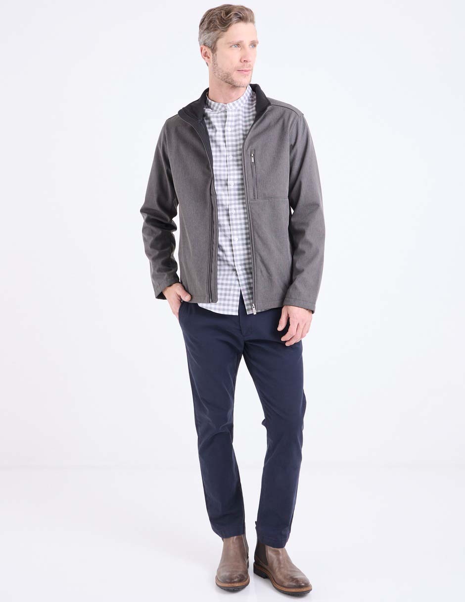 Camisa casual algodón manga larga para hombre 3