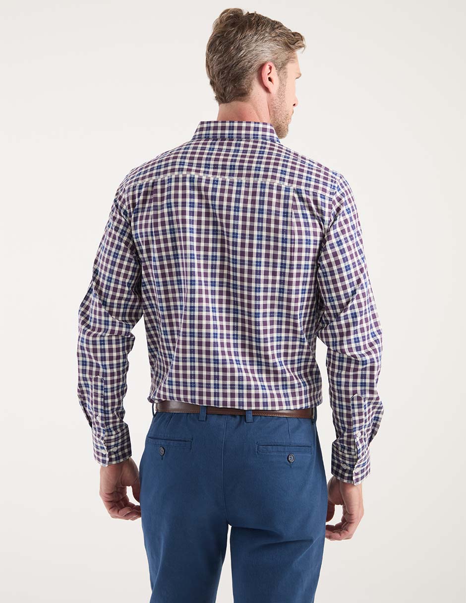 Camisa casual manga larga para hombre 2