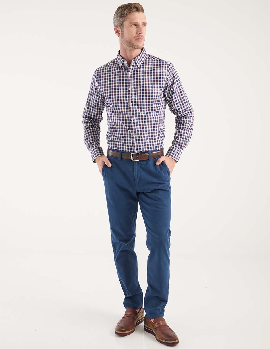 Camisa casual manga larga para hombre 3