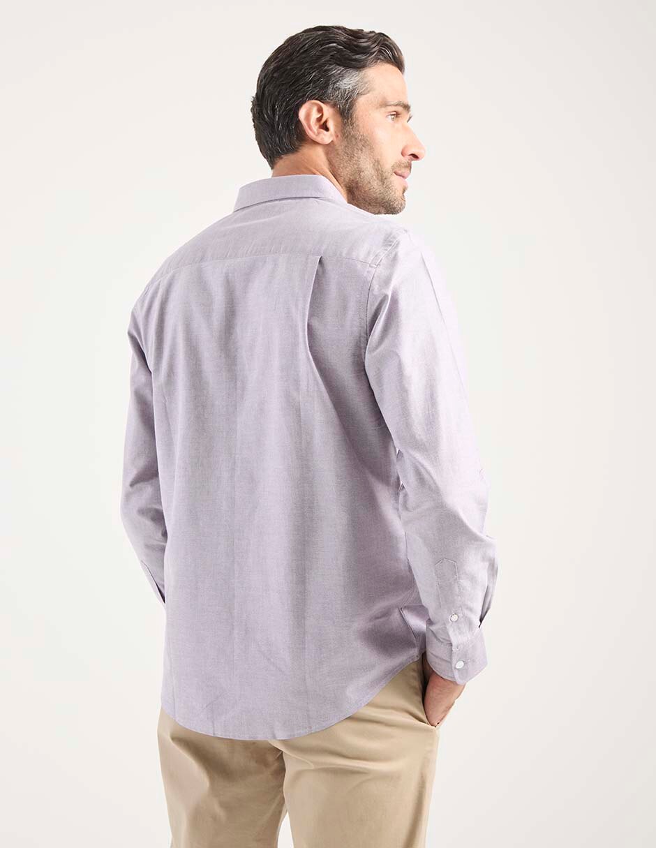 Camisa casual de algodón manga larga para hombre 2