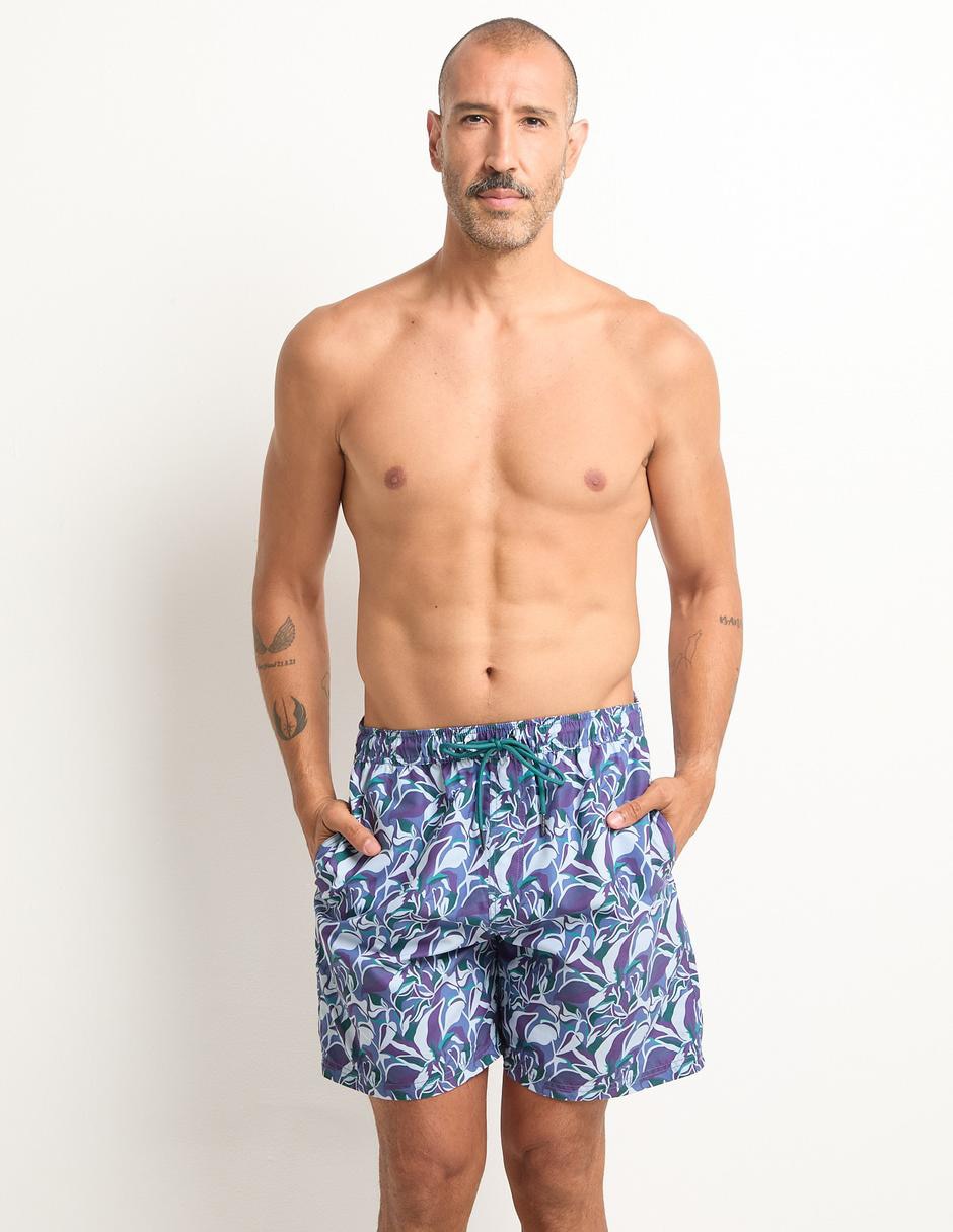 Traje de baño con bolsillos para hombre