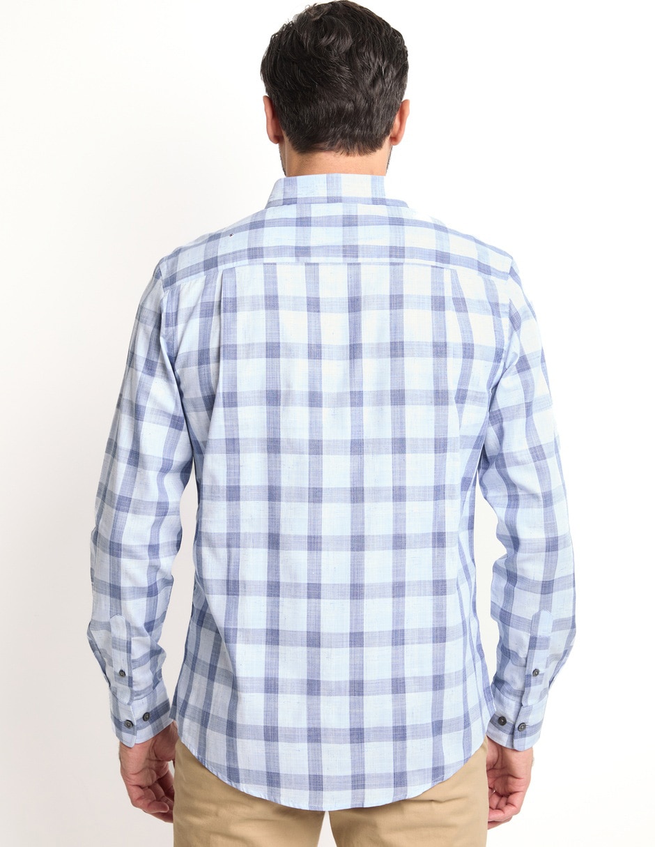 Camisa casual de algodón manga larga para hombre 2