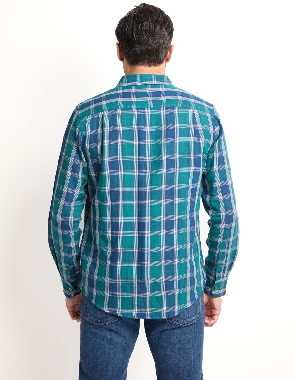 Camisa casual manga larga para hombre 2