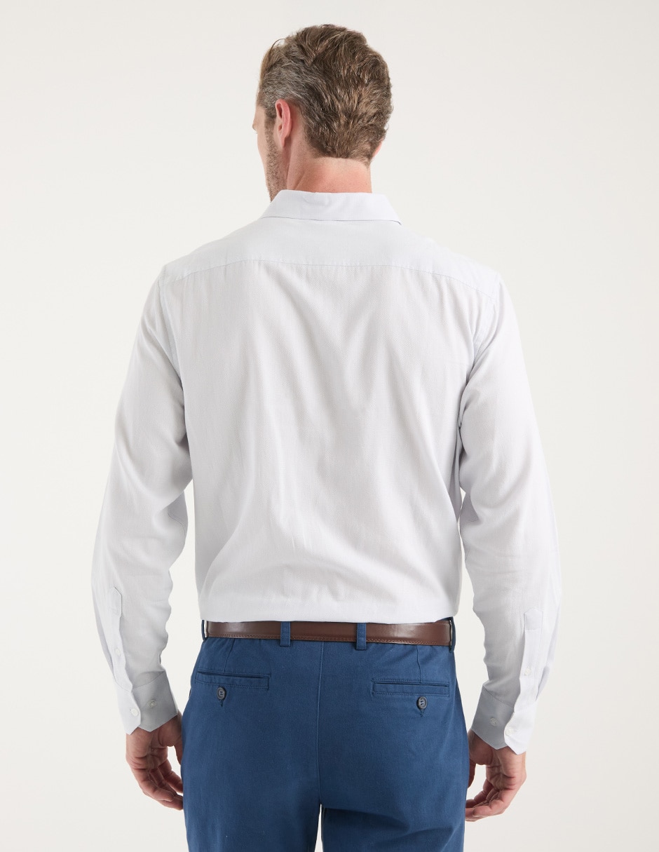 Camisa casual de algodón manga larga para hombre 2