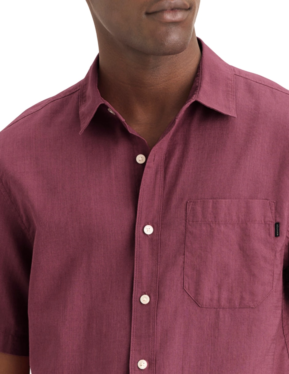 Camisa casual de algodón manga corta para hombre 2