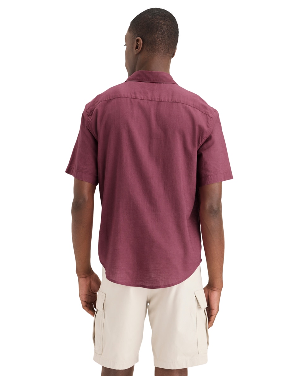 Camisa casual de algodón manga corta para hombre 3