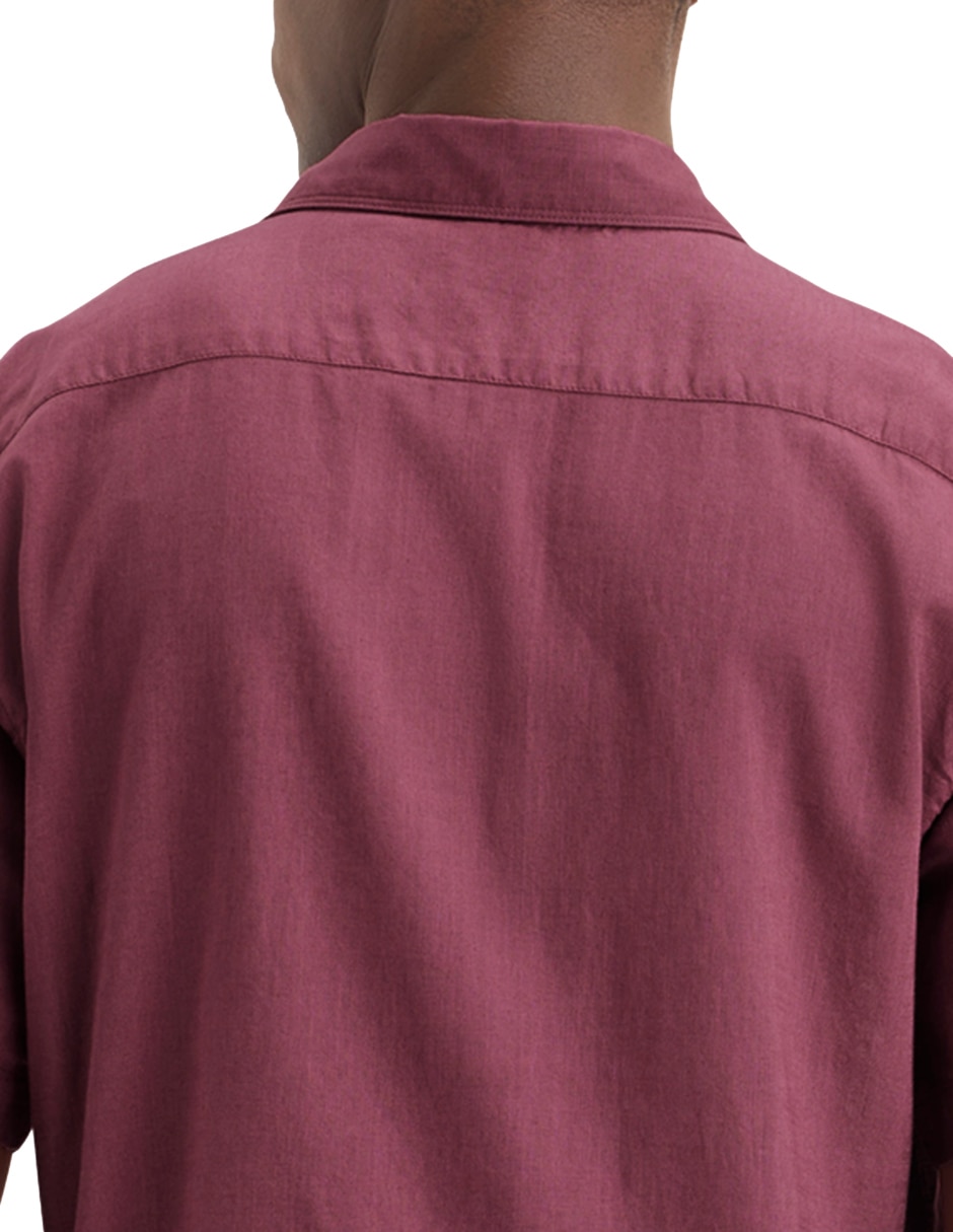 Camisa casual de algodón manga corta para hombre 4