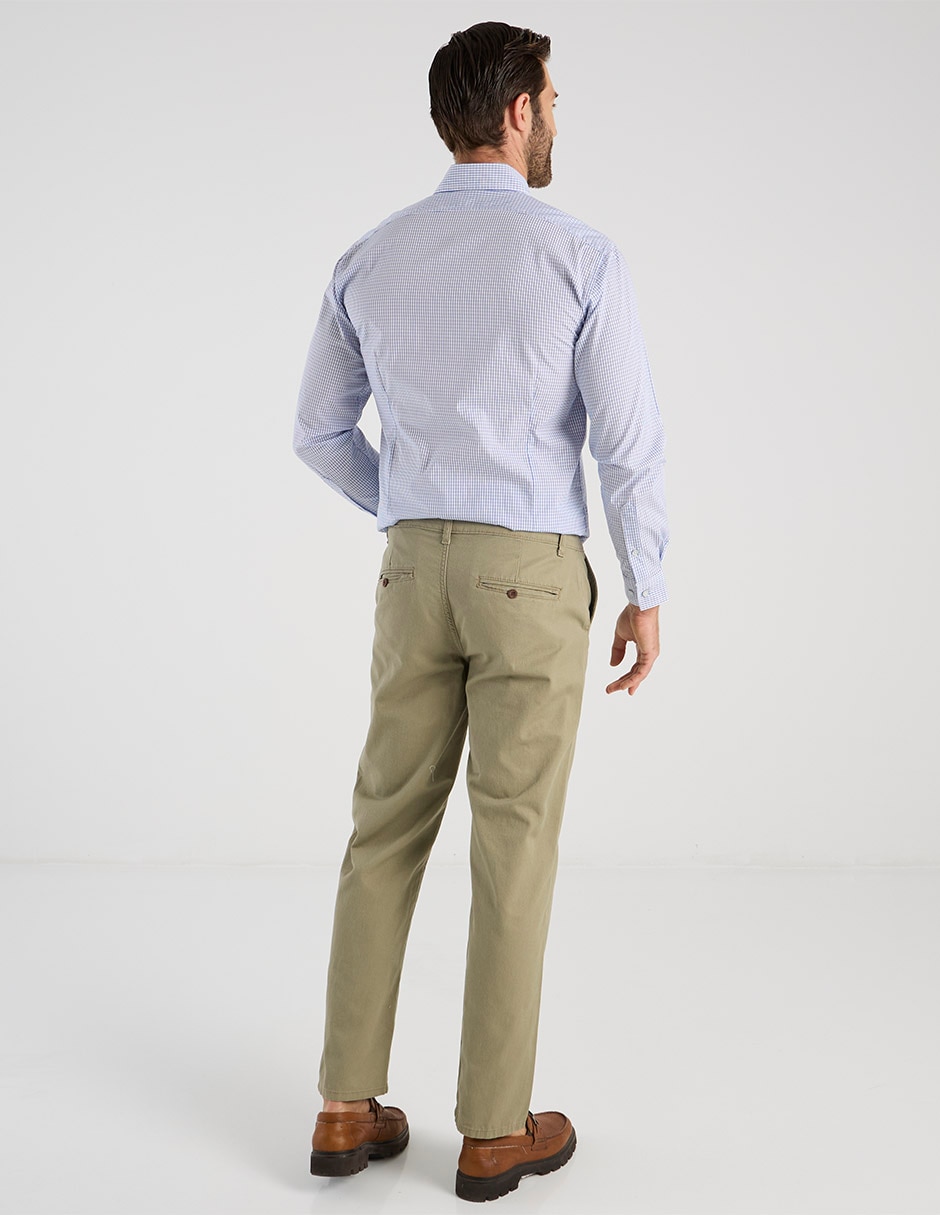 Pantalón straight de algodón para hombre 2