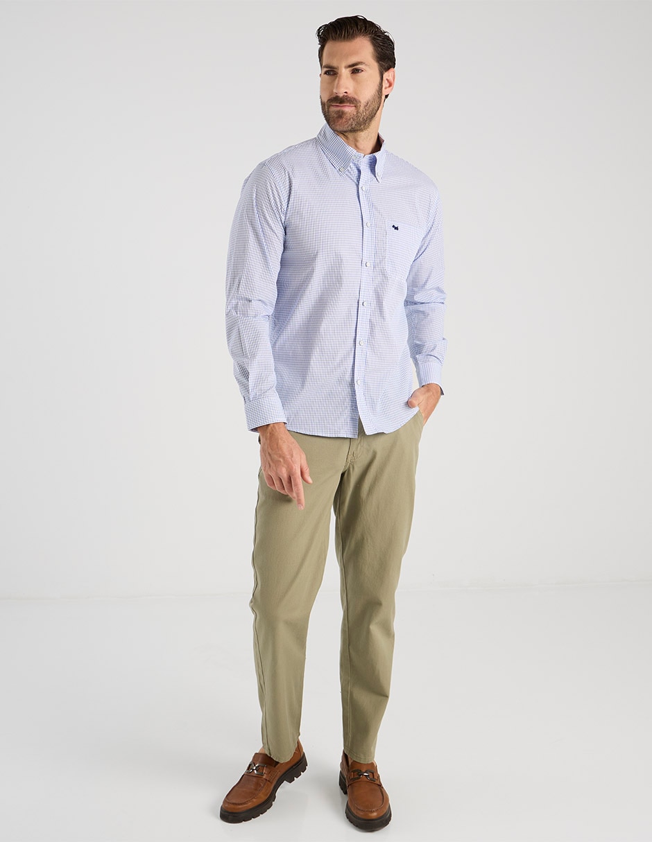 Pantalón straight de algodón para hombre 3