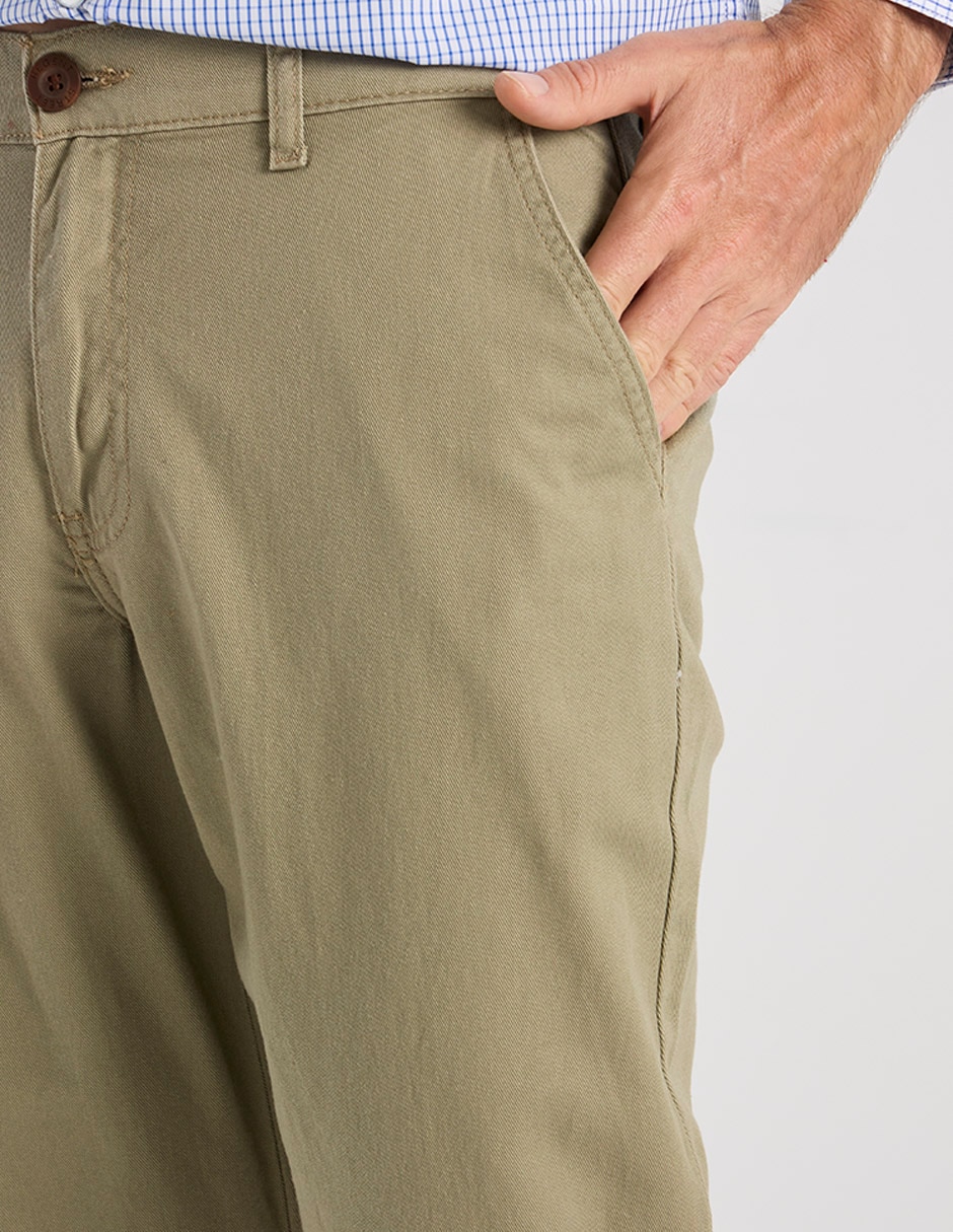 Pantalón straight de algodón para hombre 4