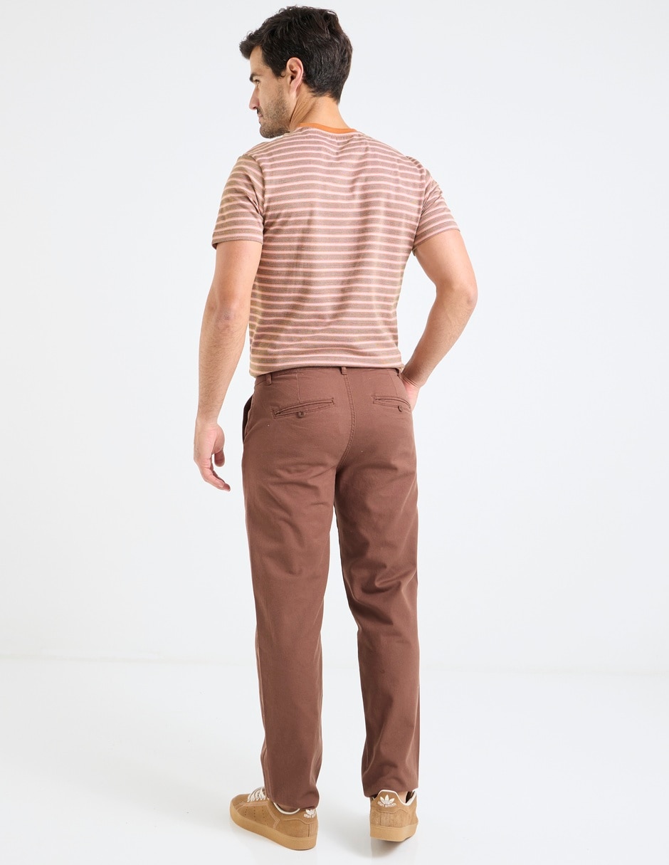 Pantalón straight de algodón para hombre 2