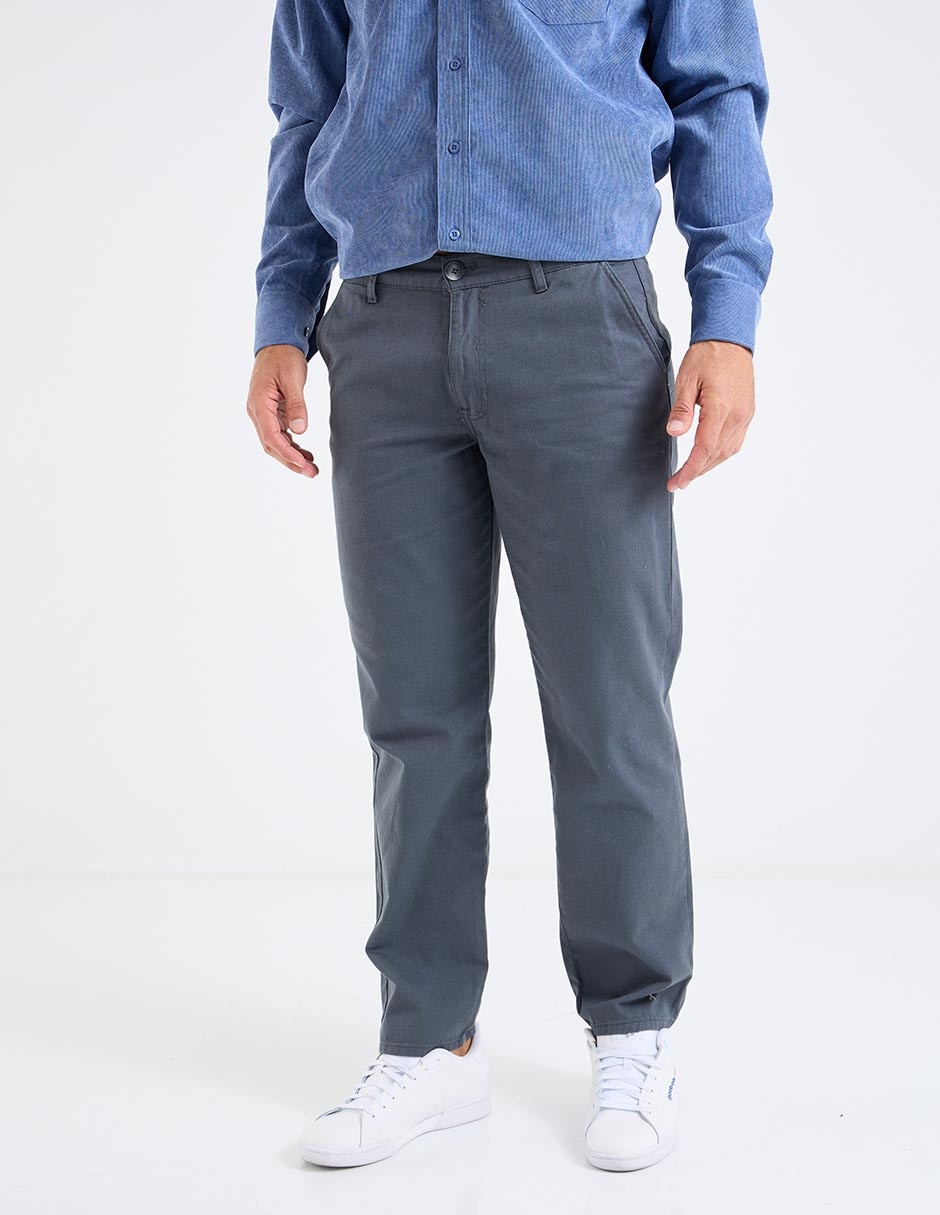 Pantalón straight de algodón para hombre