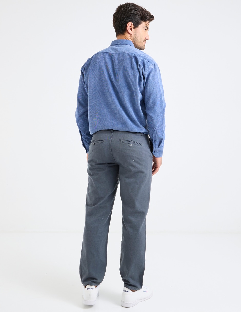 Pantalón straight Regent Street de algodón para hombre