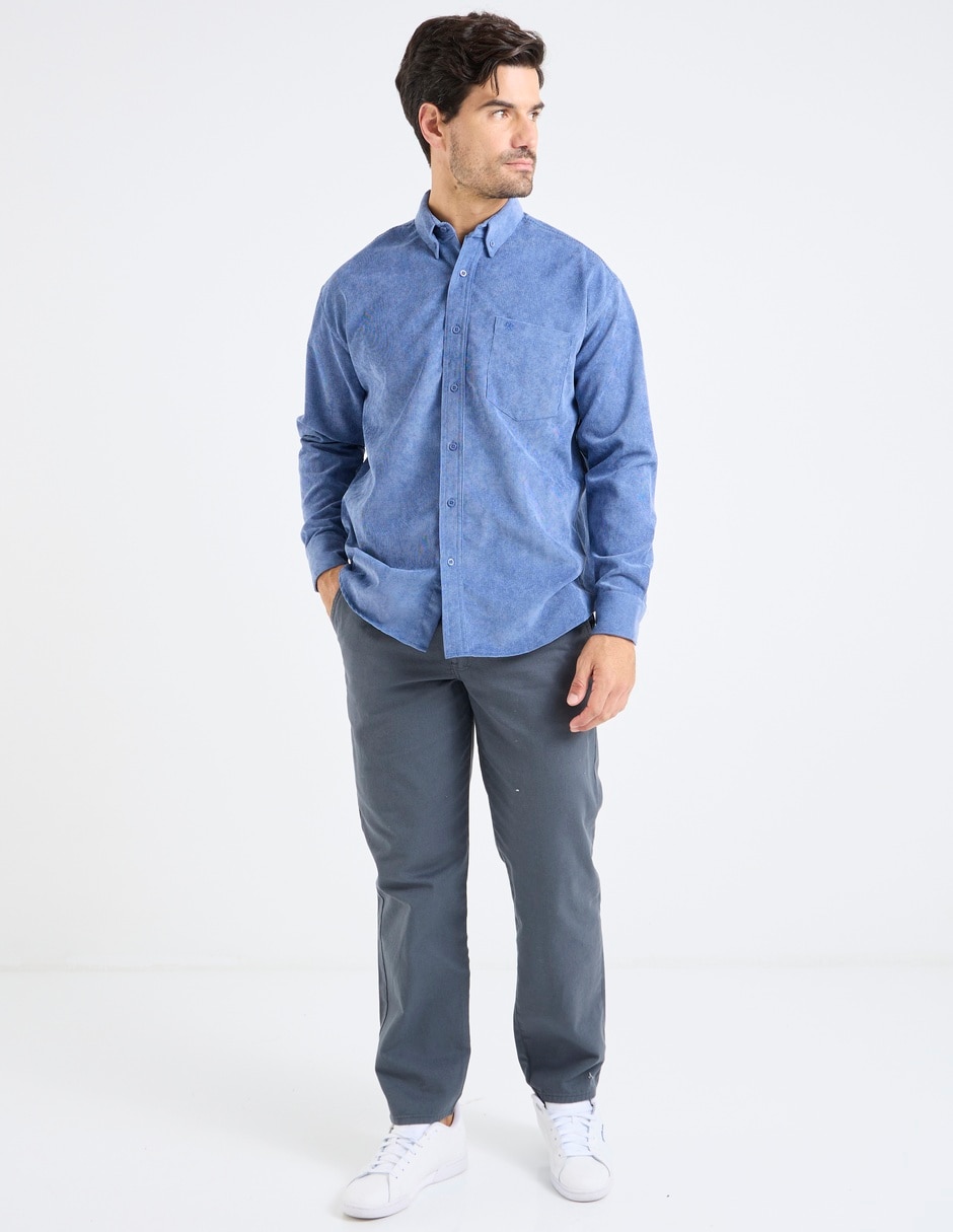Pantalón straight Regent Street de algodón para hombre