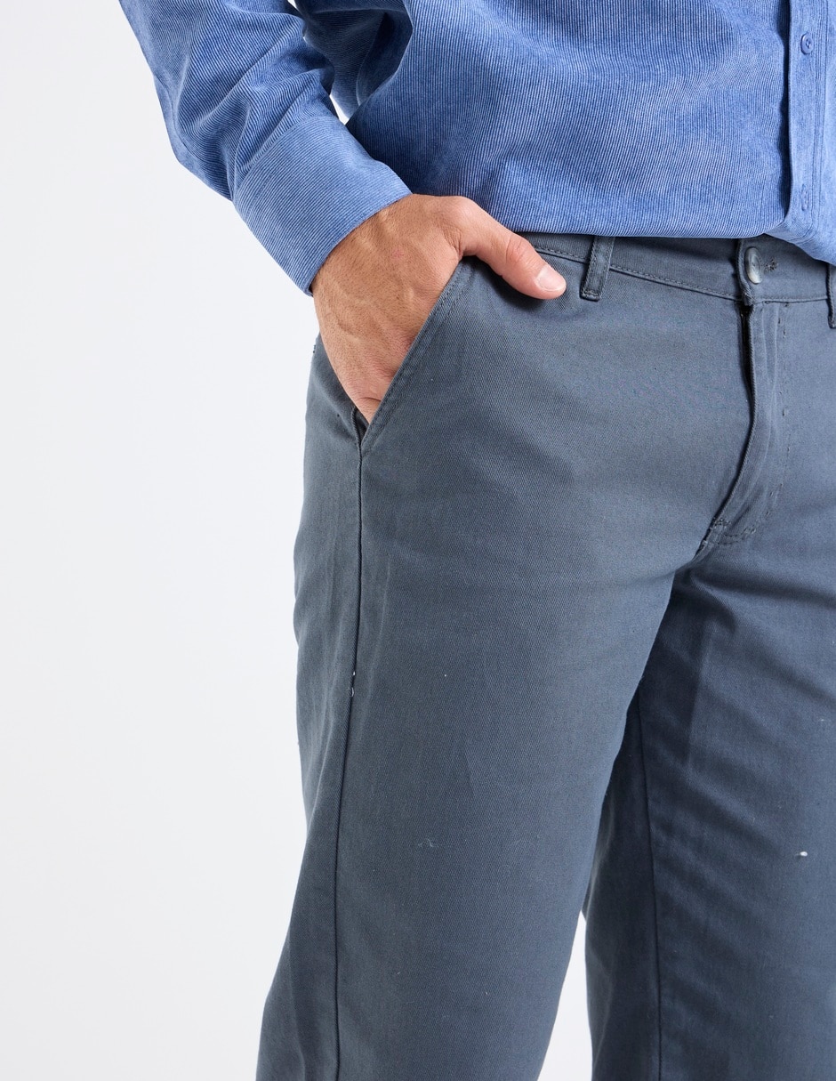 Pantalón straight Regent Street de algodón para hombre