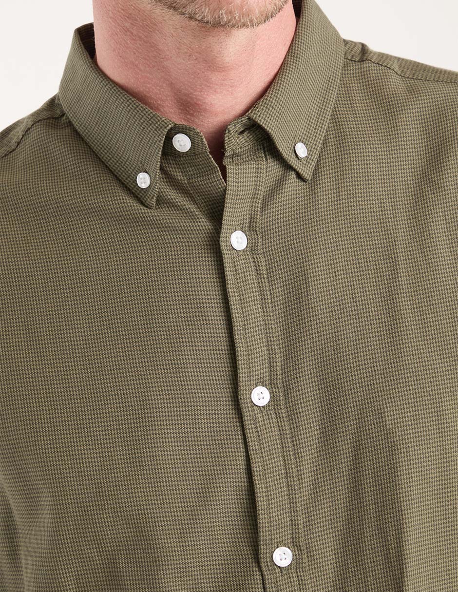 Camisa casual de algodón manga larga para hombre 4