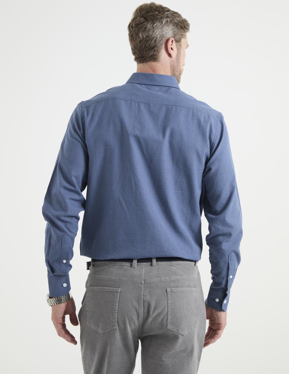 Camisa casual Regent Street de algodón manga larga para hombre 2