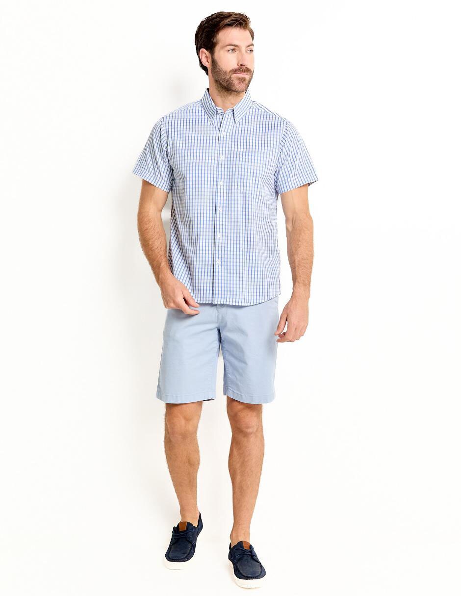 Camisa casual de algodón manga corta para hombre 3