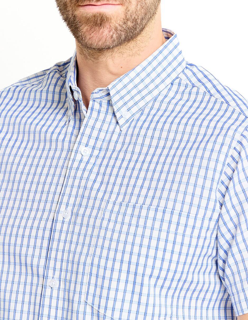 Camisa casual de algodón manga corta para hombre 4