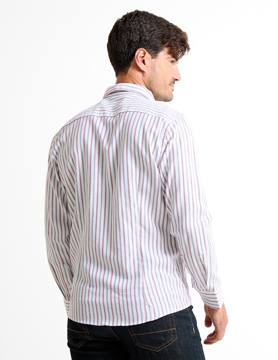 Camisa casual de algodón manga larga para hombre