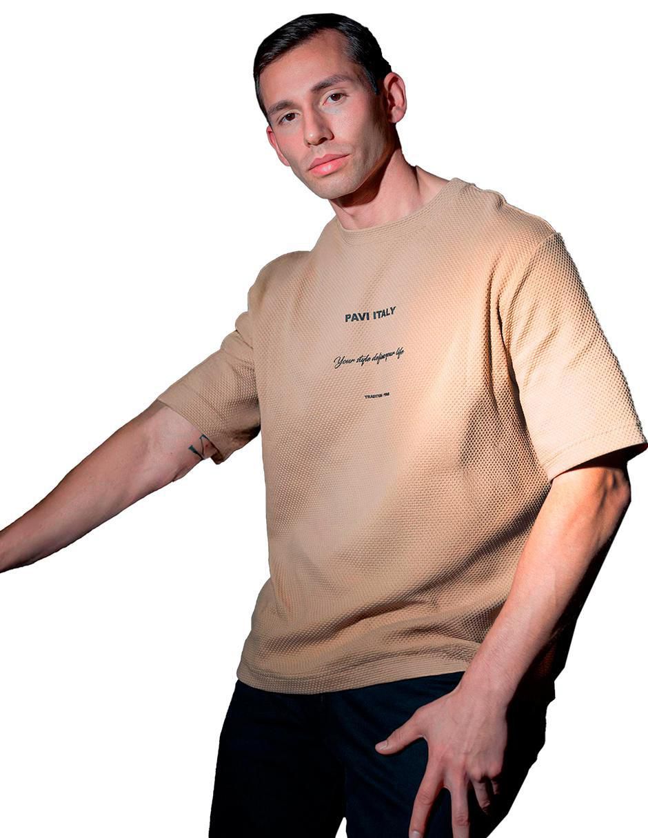 Playera cuello redondo para hombre