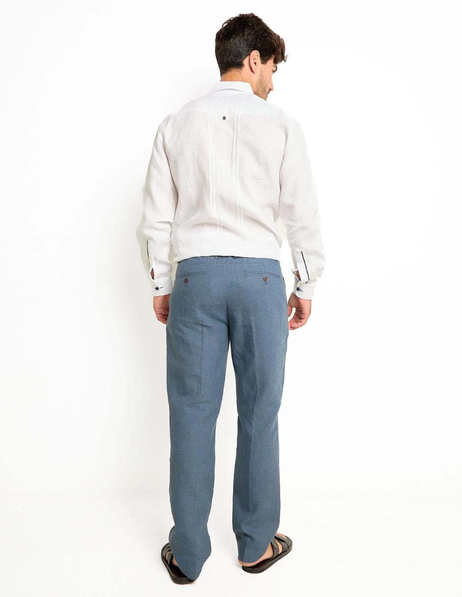 Pantalón slim de lino para hombre 2