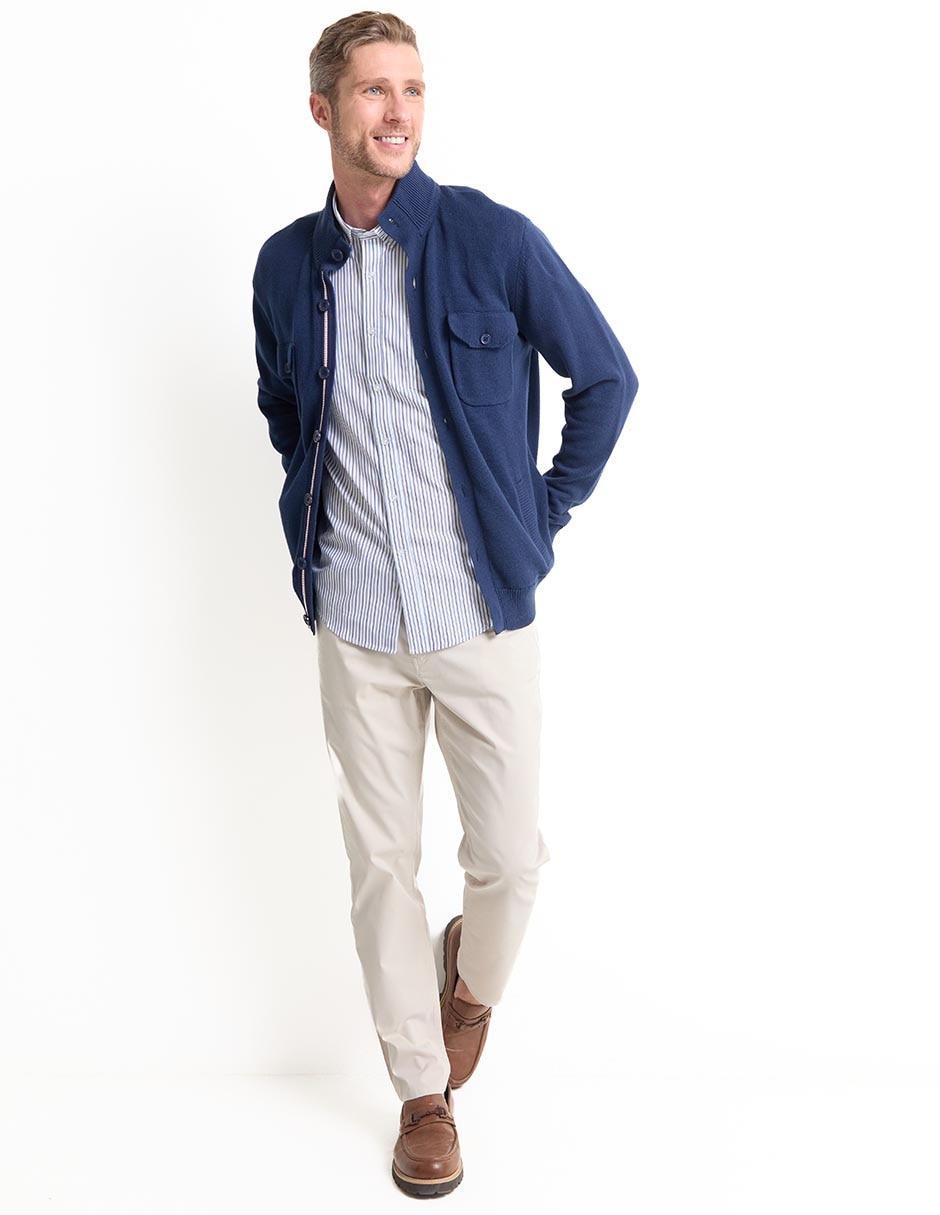 Camisa casual de algodón manga corta para hombre