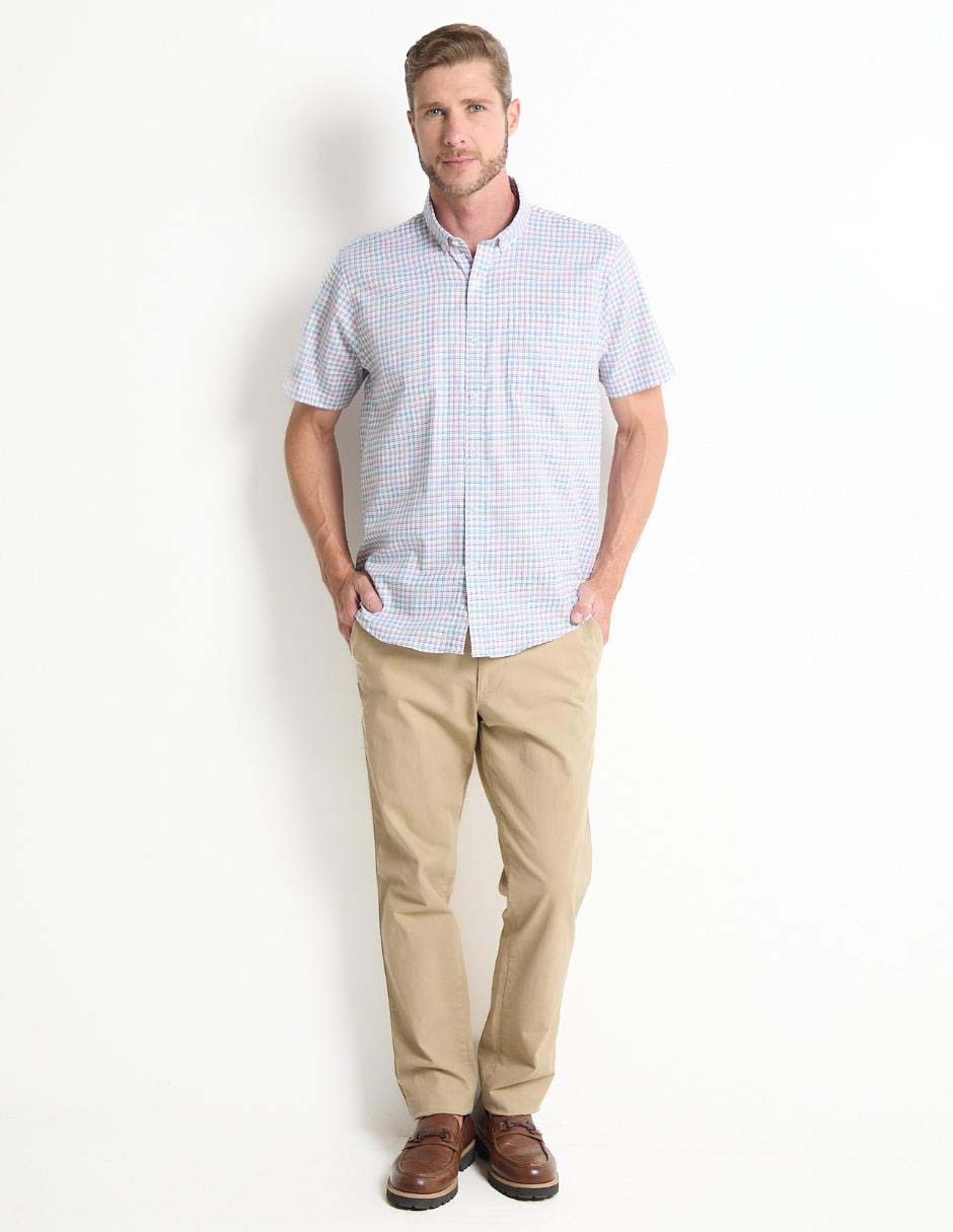 Camisa casual de algodón manga corta para hombre 3