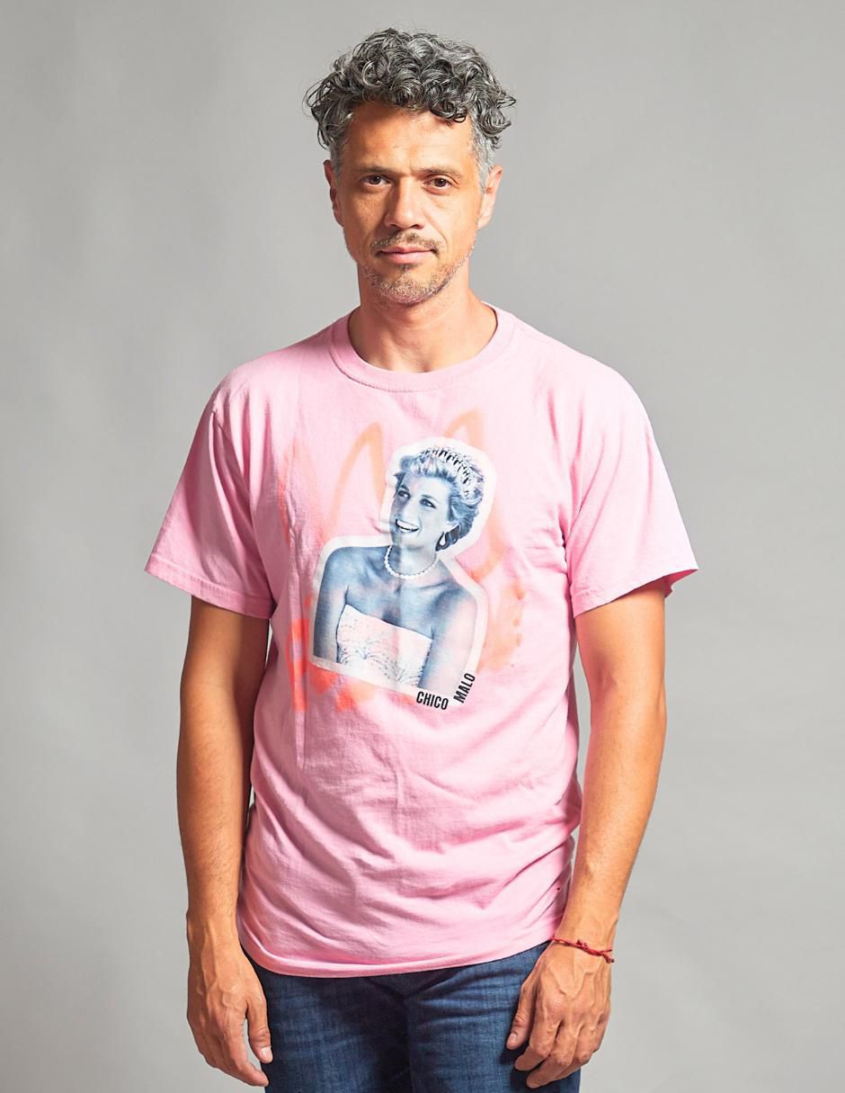 Vestir Ropa Chico Malo Camisa Chico Malo Cuello Redondo Para Hombre