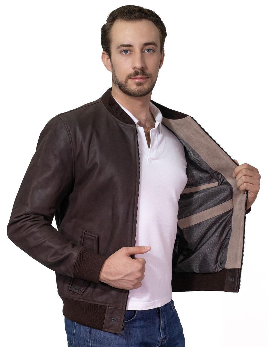 Chamarra bomber con bolsillos para hombre 5