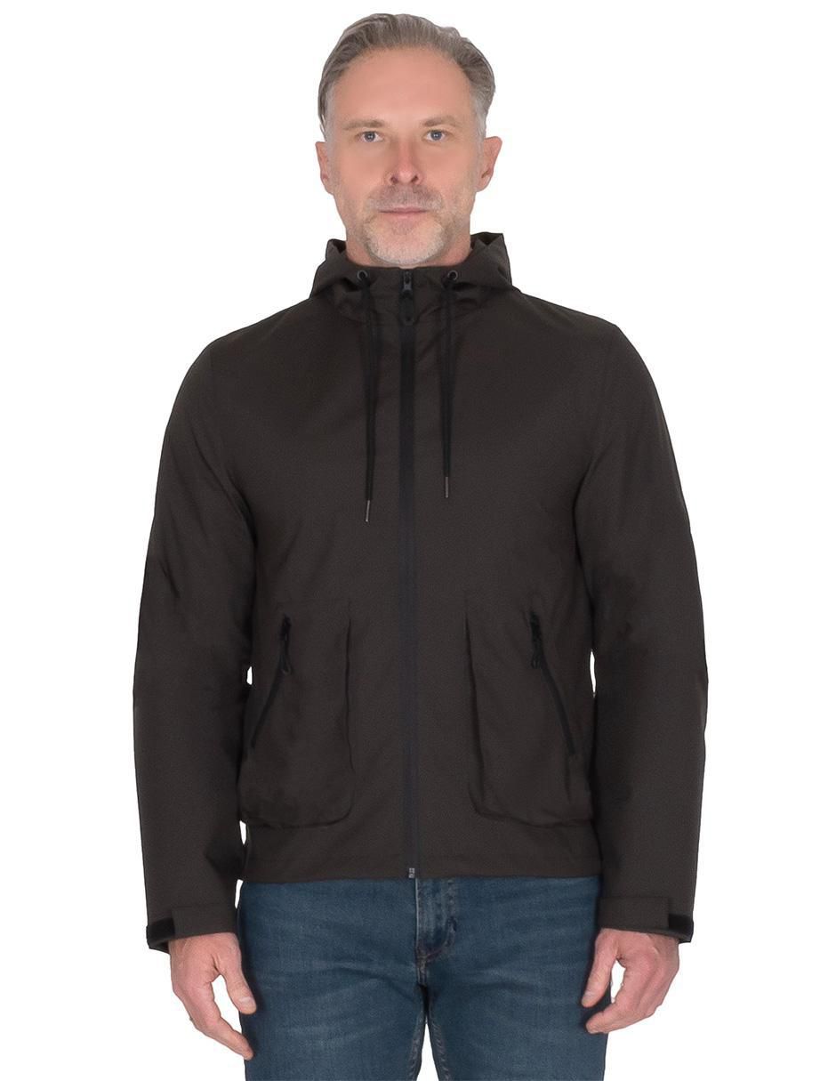 Chamarra casual impermeable con capucha para hombre Chamarra casual impermeable con capucha para hombre