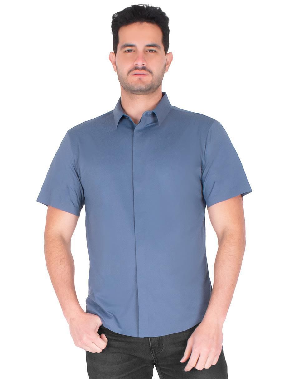 Camisa casual manga corta para hombre