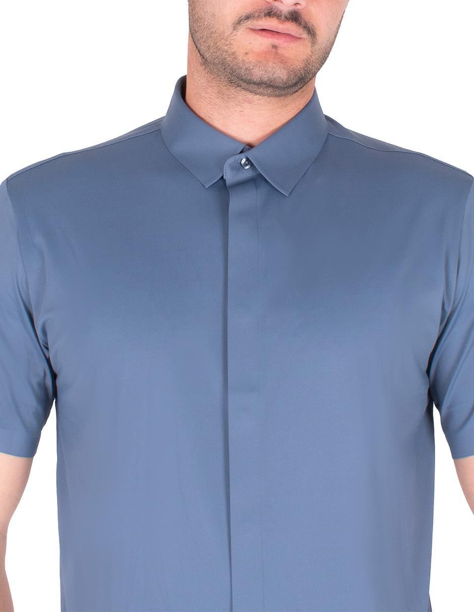 Camisa casual manga corta para hombre 4