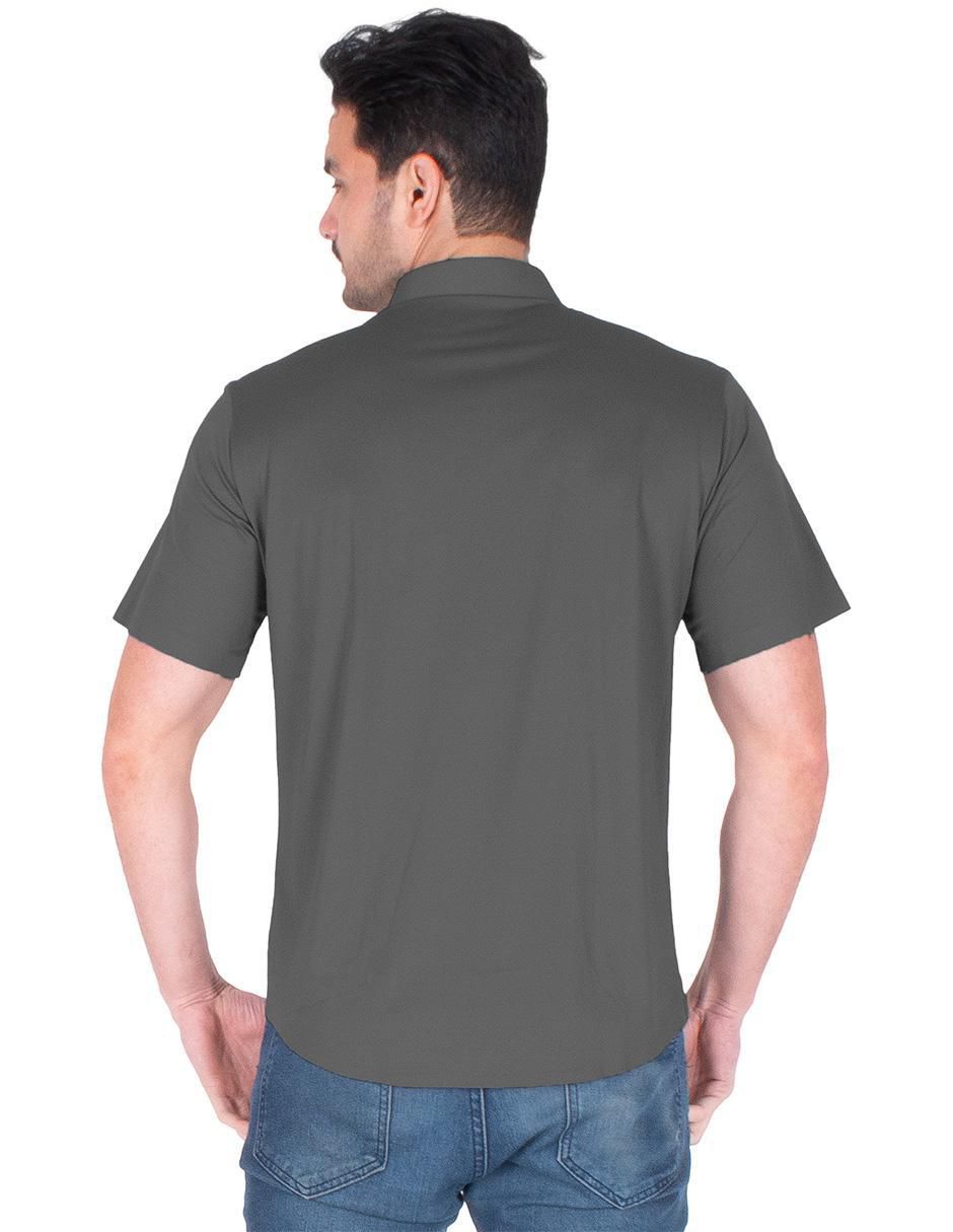 "camisa/sobrecamisa" casual generra "de" (si aplica) poliamida "manga" corta "para hombre"