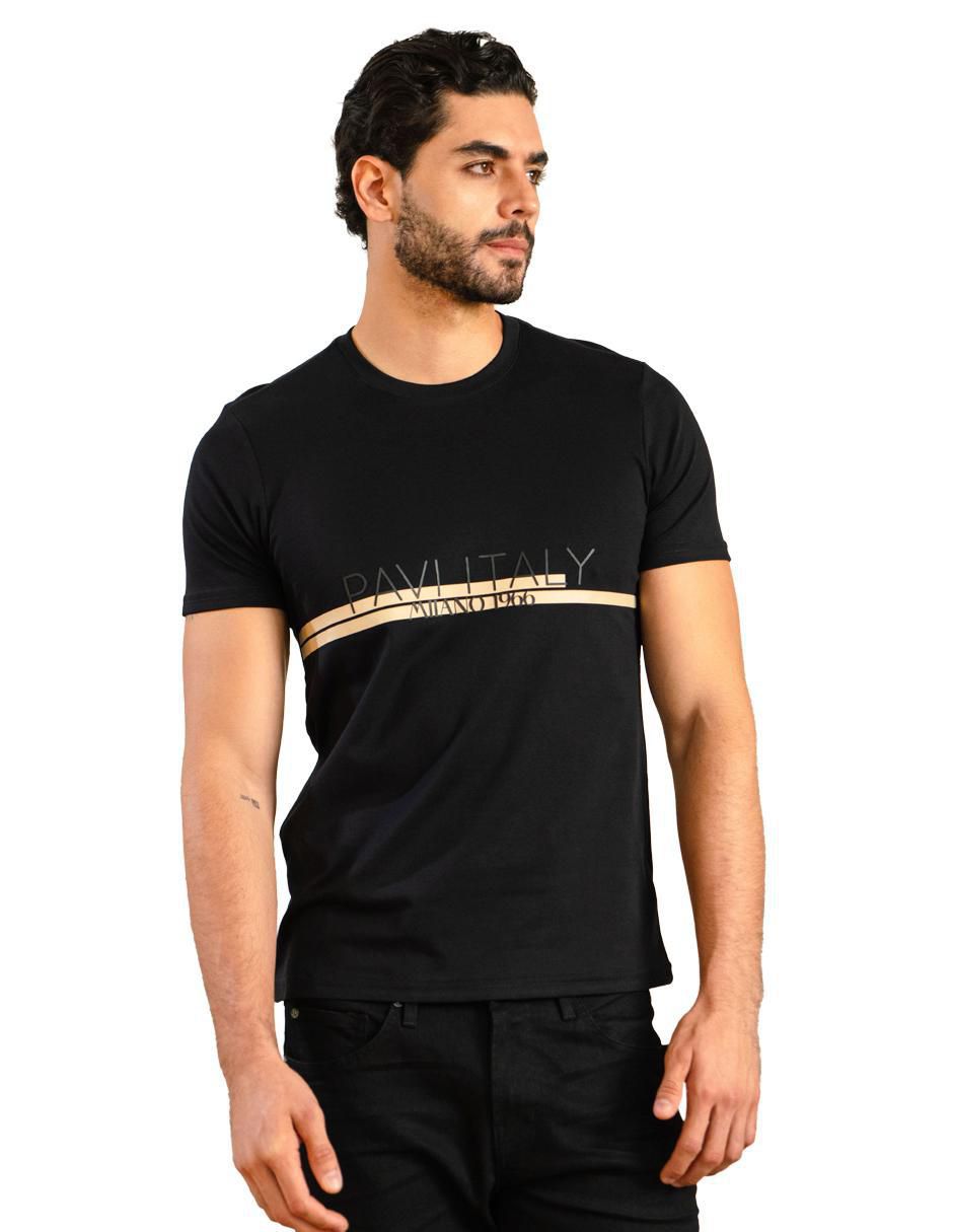 Playera cuello redondo para hombre