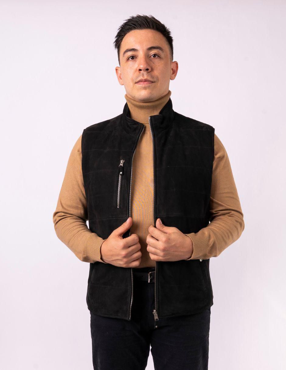 Chaleco impermeable de piel reversible para hombre Chaleco impermeable de piel reversible para hombre