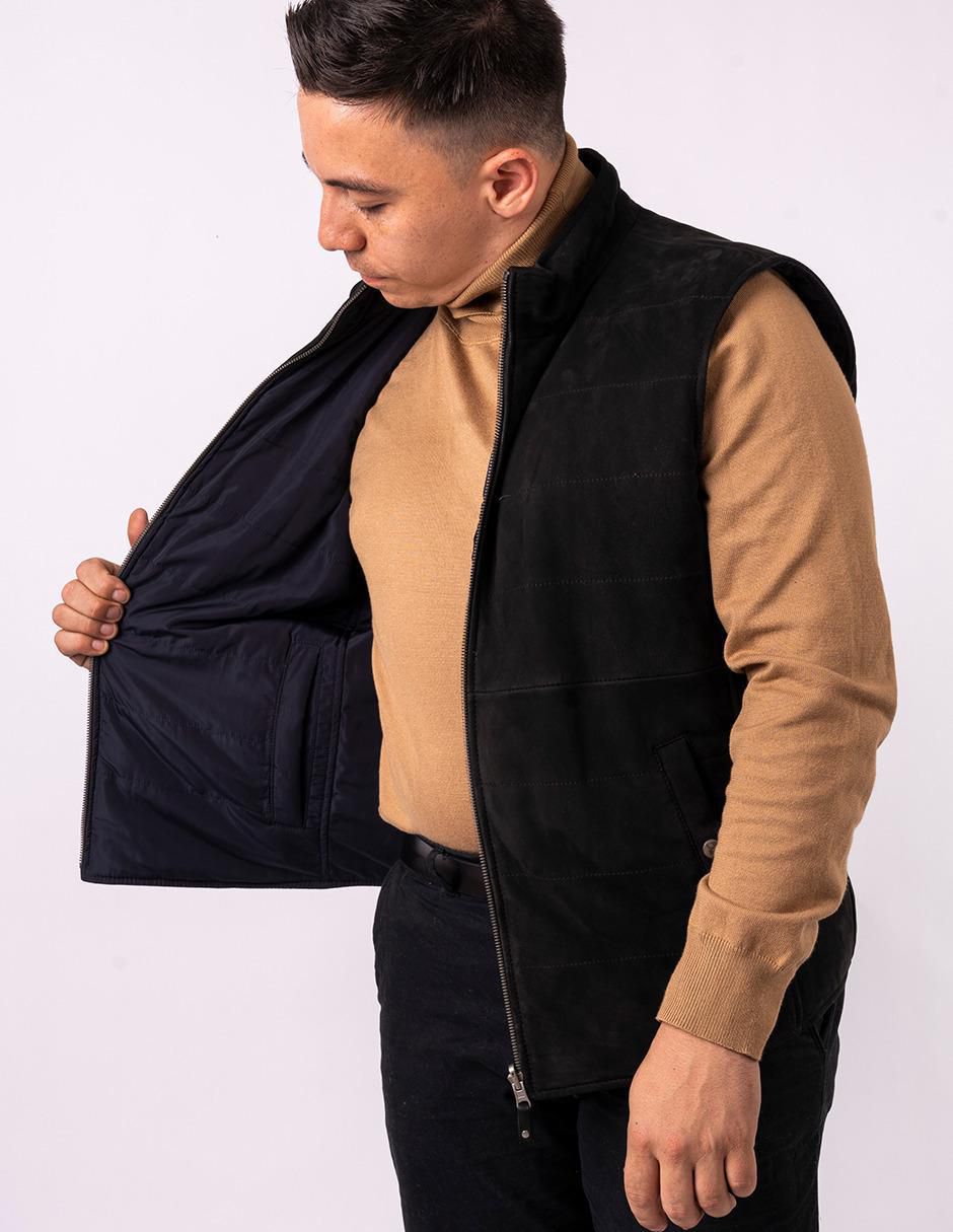"chaleco" pelle royale resistente al agua piel con bolsillos "para hombre"