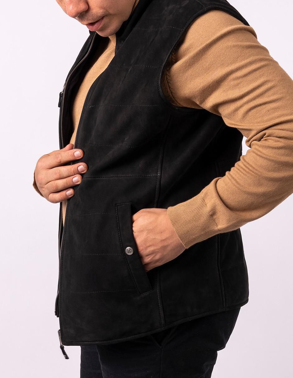 "chaleco" pelle royale resistente al agua piel con bolsillos "para hombre"