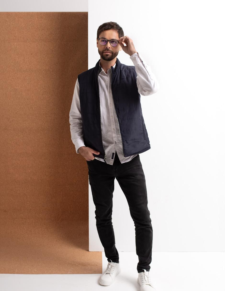 "chaleco" pelle royale resistente al agua piel con bolsillos "para hombre"