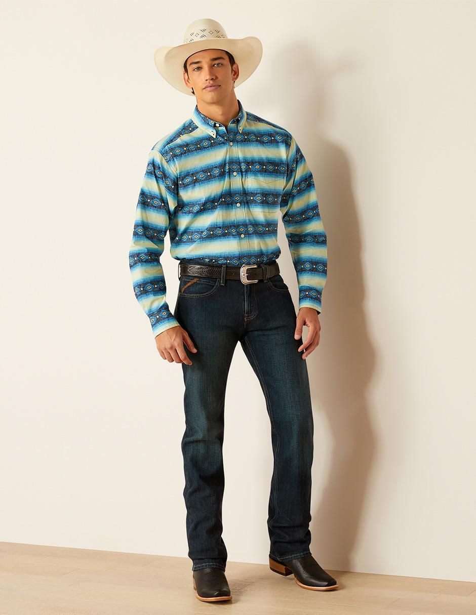 Camisa casual de algodón manga larga para hombre 3