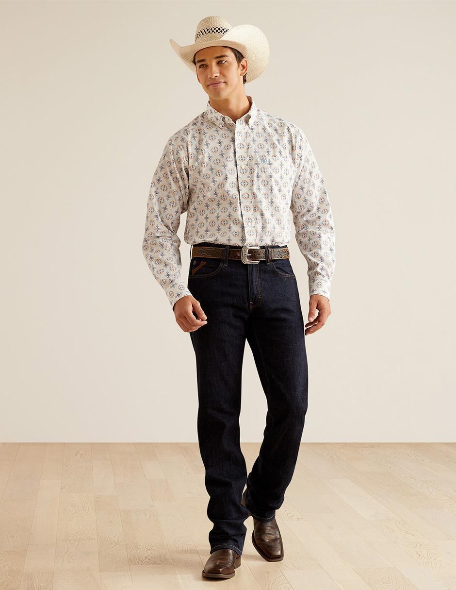 Camisa casual de algodón manga larga para hombre 3