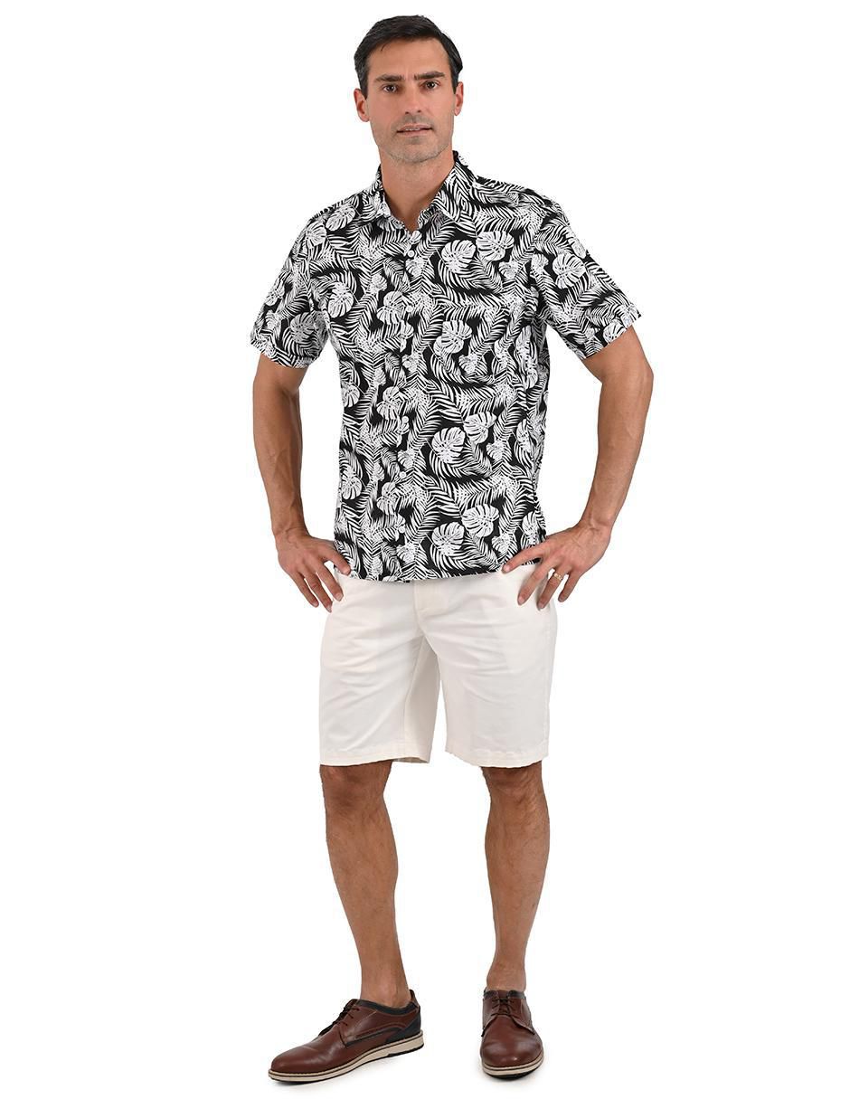 Camisa casual de algodón manga corta para hombre 4