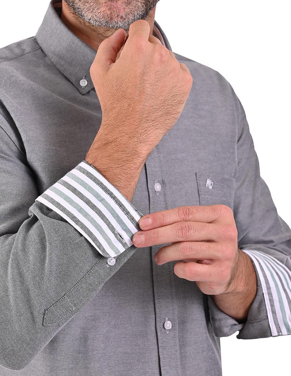 "camisa/sobrecamisa" casual michel blanc "de" (si aplica) poliéster y algodón "manga" ml "para hombre"